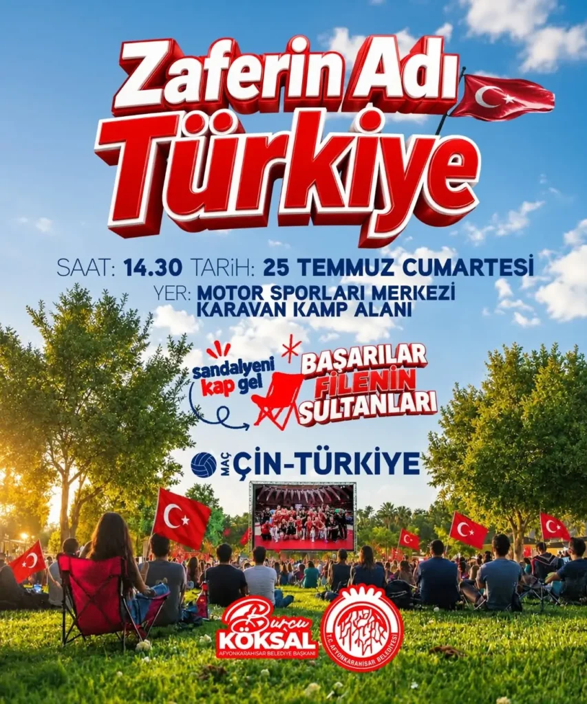 A Milli Kadın Voleybol Takımı Maçı Dev Ekranda İzleme Buluşması