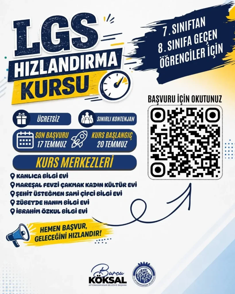 Belediye’den LGS’ye Hazırlanan Öğrencilere Ücretsiz Destek