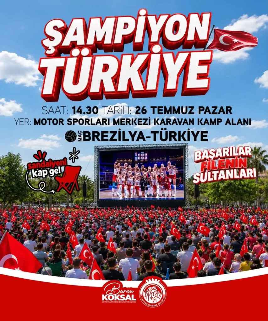 Afyonkarahisar Belediyesi’nden Filenin Sultanlarına Destek Çağrısı