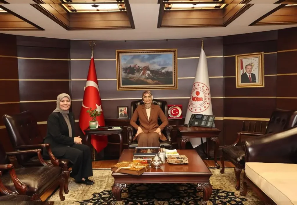 AK Parti Ankara İl Kadın Kolları Başkanı Aysel Koçak Akgül ile Bakanlıkta Görüşme