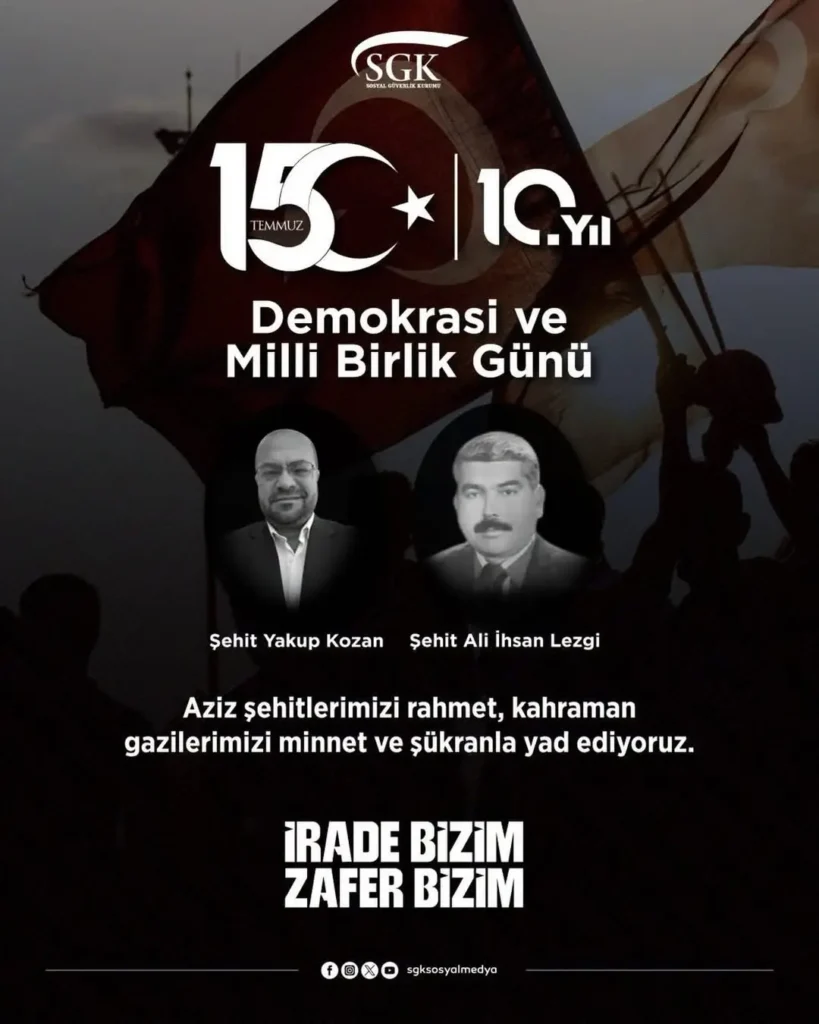 Aziz Şehitlerimizi Rahmetle Anıyoruz