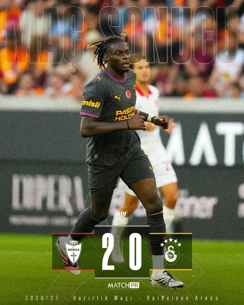 Galatasaray Hazırlık Maçında AC Monza’ya 2-0 Mağlup Oldu