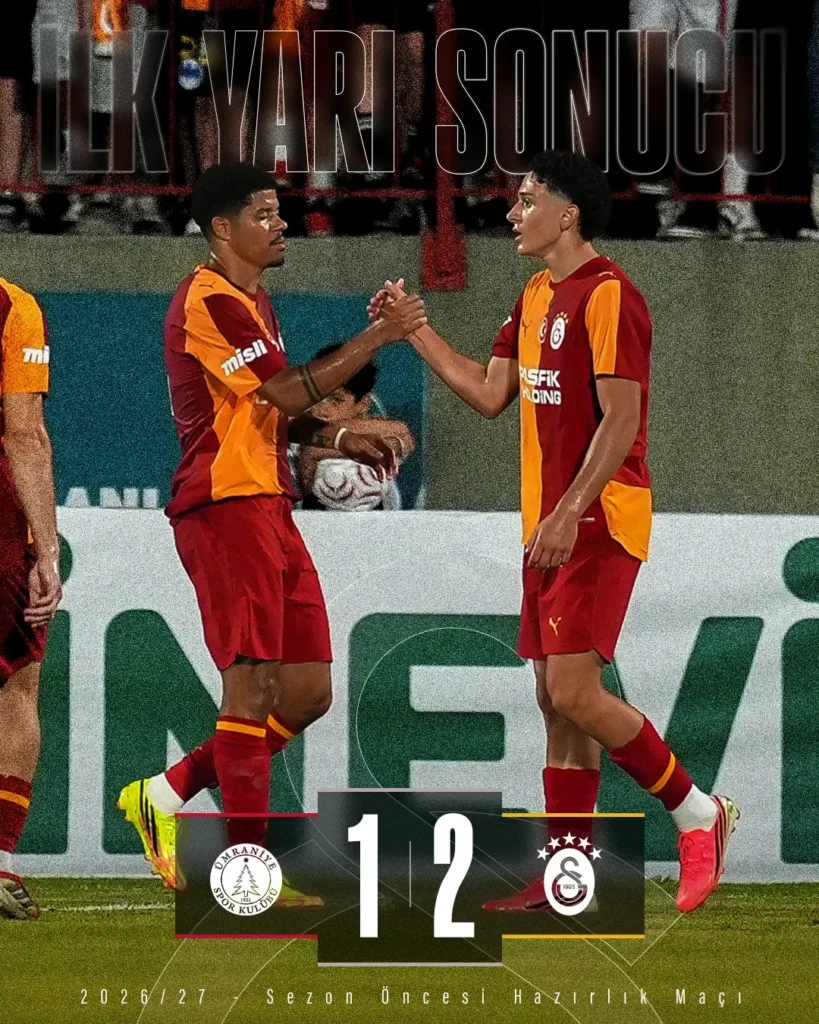 Galatasaray Hazırlık Maçında E. Ümraniyespor’u 2-1 Yendi