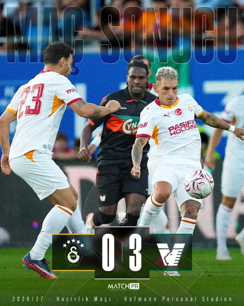 Galatasaray, Hazırlık Maçında Venezia FC’ye 0-3 Mağlup Oldu