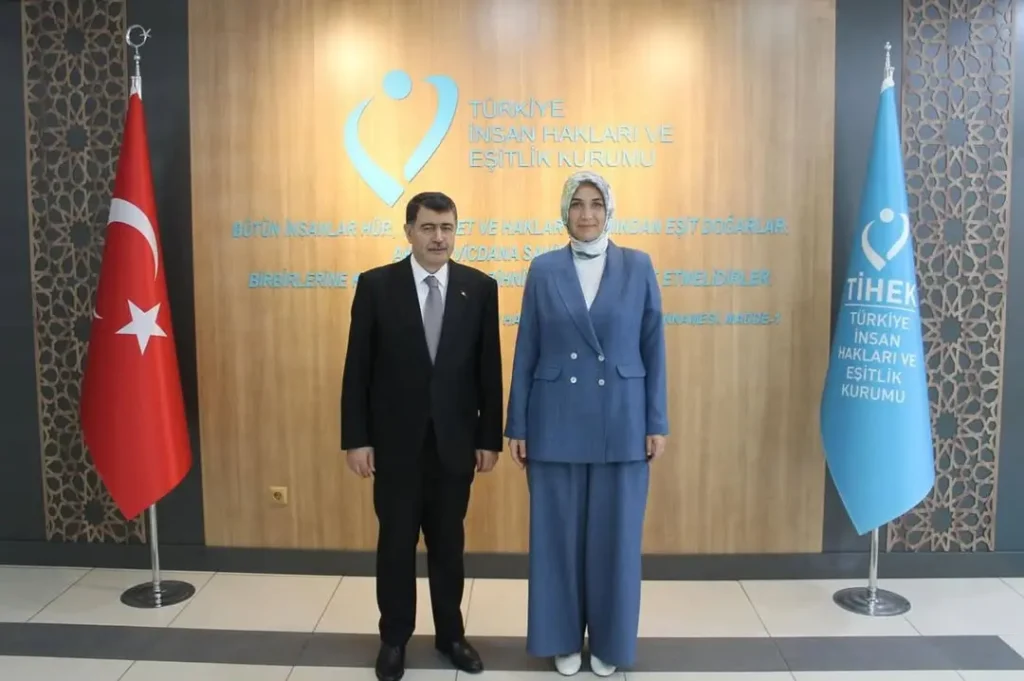 İçişleri Bakan Yardımcısı Kübra Güran Yiğitbaşı, Türkiye İnsan Hakları ve Eşitlik Kurumu Başkanı Vasip Şahin’i Ziyaret Etti