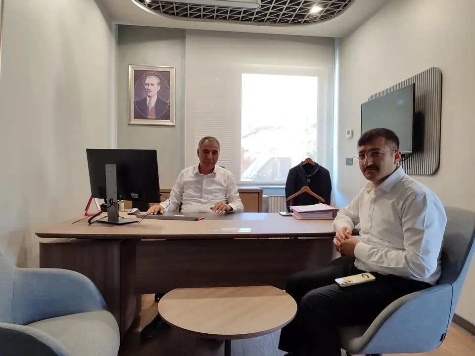 İlçe Müftüsü Hüseyin Aka’dan Ziraat Bankası Müdürüne Ziyaret