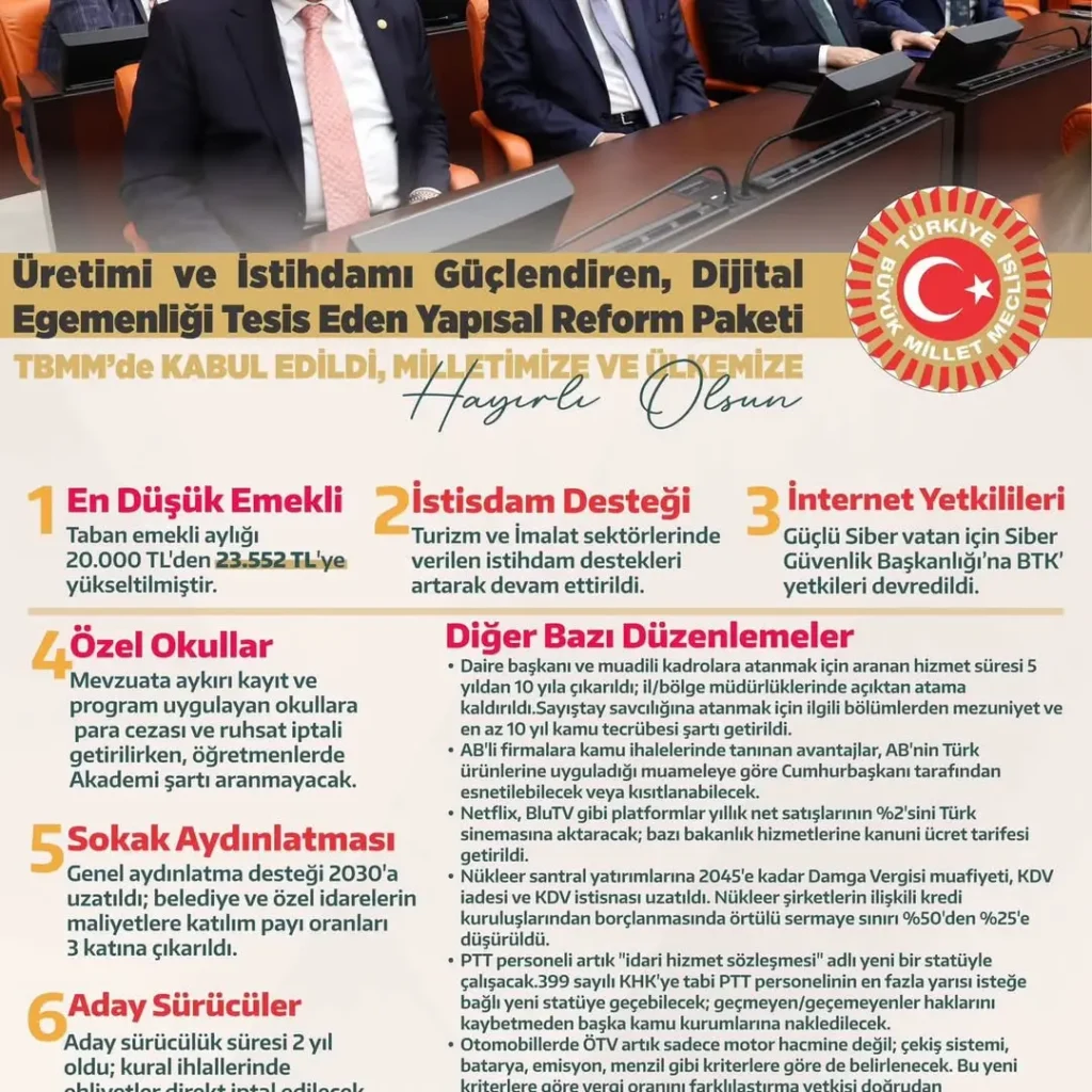TBMM Genel Kurulu’nda Kabul Edilen Kanun Teklifiyle Emeklilerden Çalışanlara Dijital Güvenlik Eğitimi
