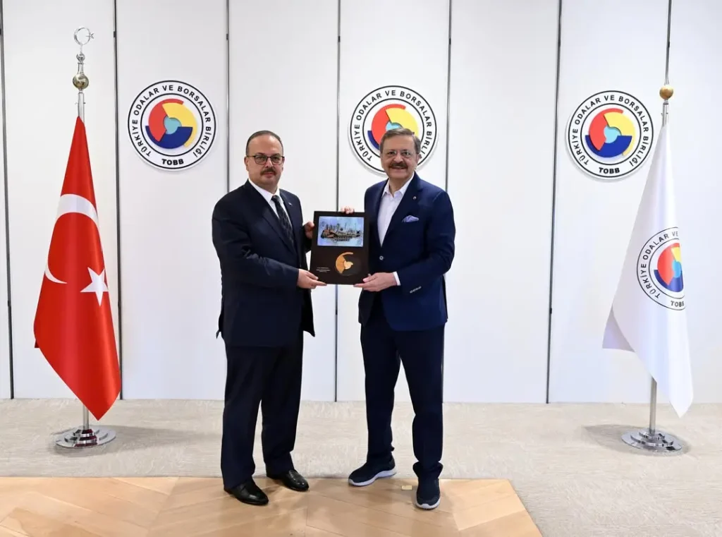TOBB Başkanı Mustafa Rifat Hisarcıklıoğlu, Ankara Valisi Yakup Canbolat’ı Birliğinde Ağırladı