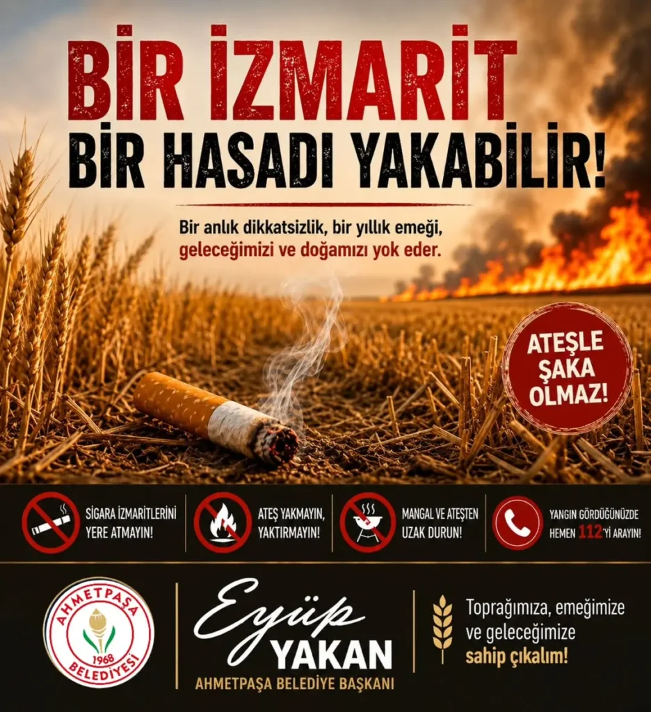Yaz Aylarında Artan Yangın Riskine Dikkat!