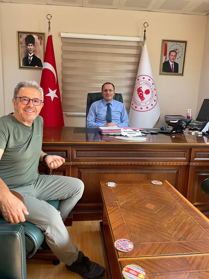 Kaymakam Türkler, Dernek Başkanı Evrendilek’i kabul etti