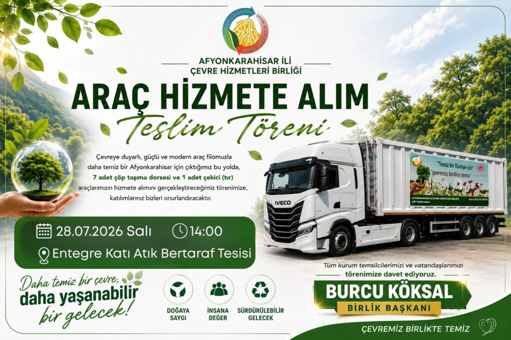 Afyonkarahisar Çevre Hizmetleri Birliği’nden Yeni Araç Yatırımı: 8 Araç Hizmete Alınıyor