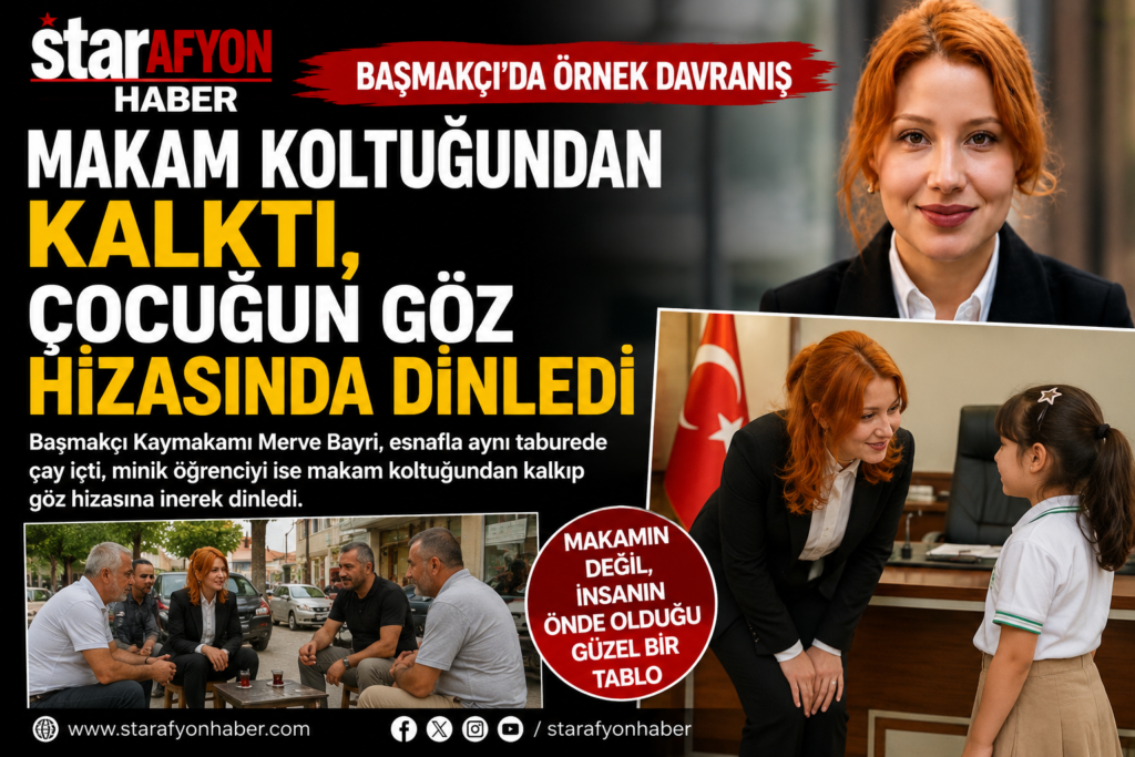 Makam Koltuğundan Kalktı, Çocuğun Göz Hizasında Dinledi