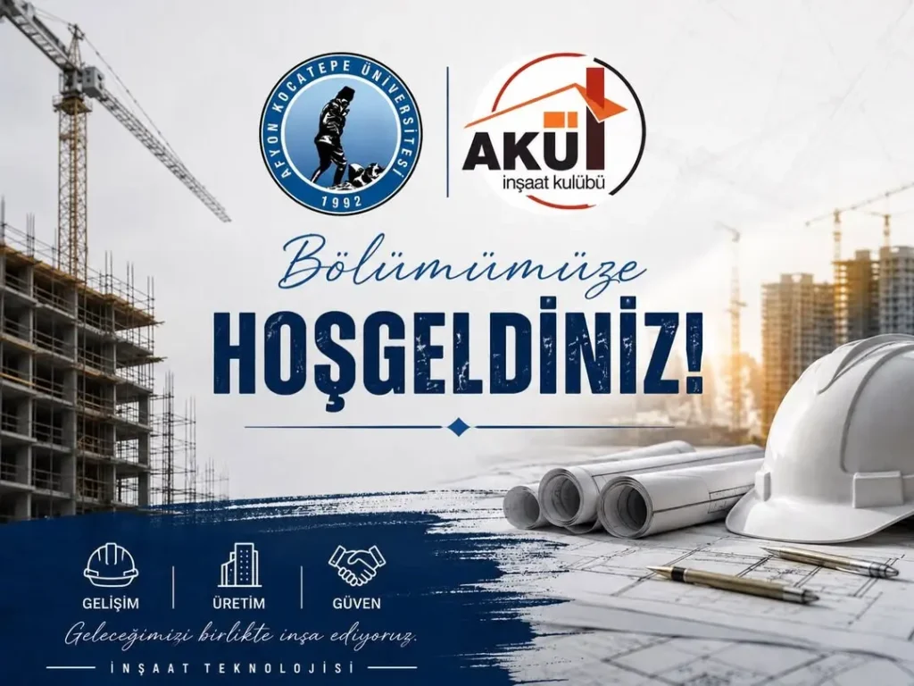 Afyon Kocatepe Üniversitesi İnşaat Teknolojisi Bölümüne Yeni Katılımcıları Karşılıyor