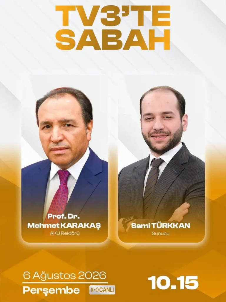 Afyon Kocatepe Üniversitesi TV3’te Sabah Programında Yer Alacak