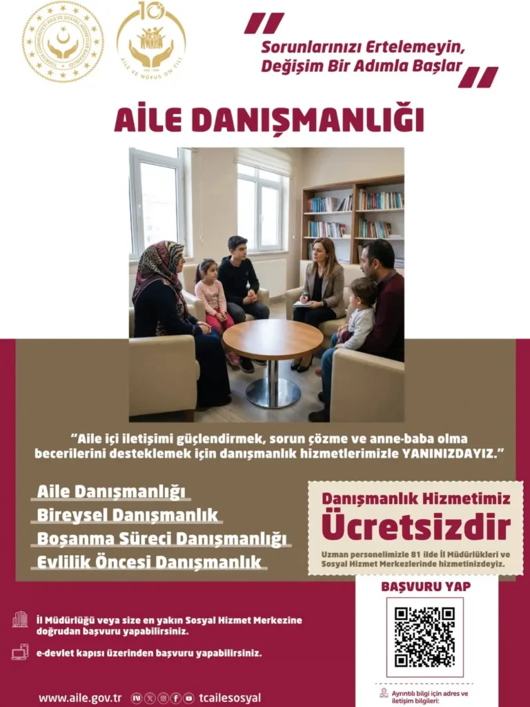 Afyonkarahisar Aile Ve Sosyal Hizmetler İl Müdürlüğü’nden Aile Danışmanlığı Hizmetleri