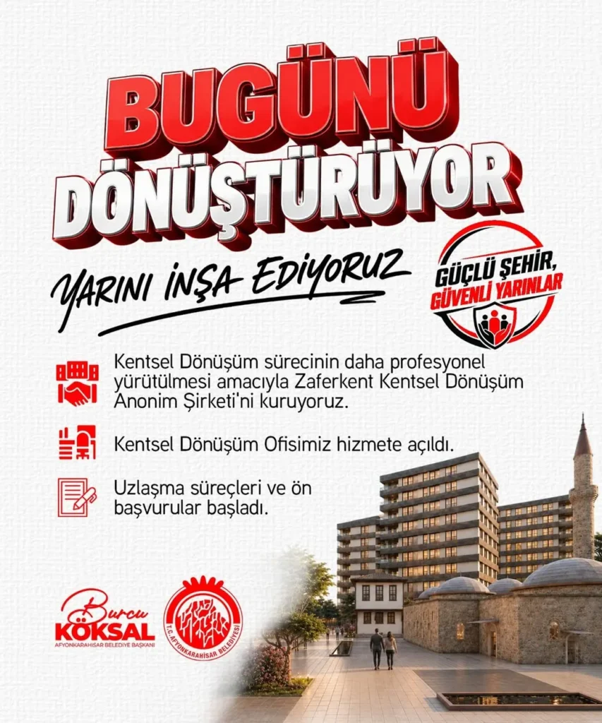 Afyonkarahisar Belediye Başkanı Burcu Köksal: Bugünü dönüştürüyor, yarını inşa ediyoruz. ????