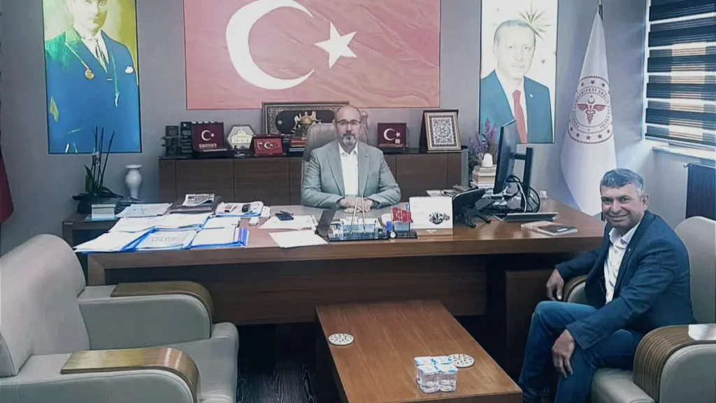 Afyonkarahisar İl Sağlık Müdürlüğü’nden Yenice Mahalle Muhtarı İsmail Özten Ziyareti