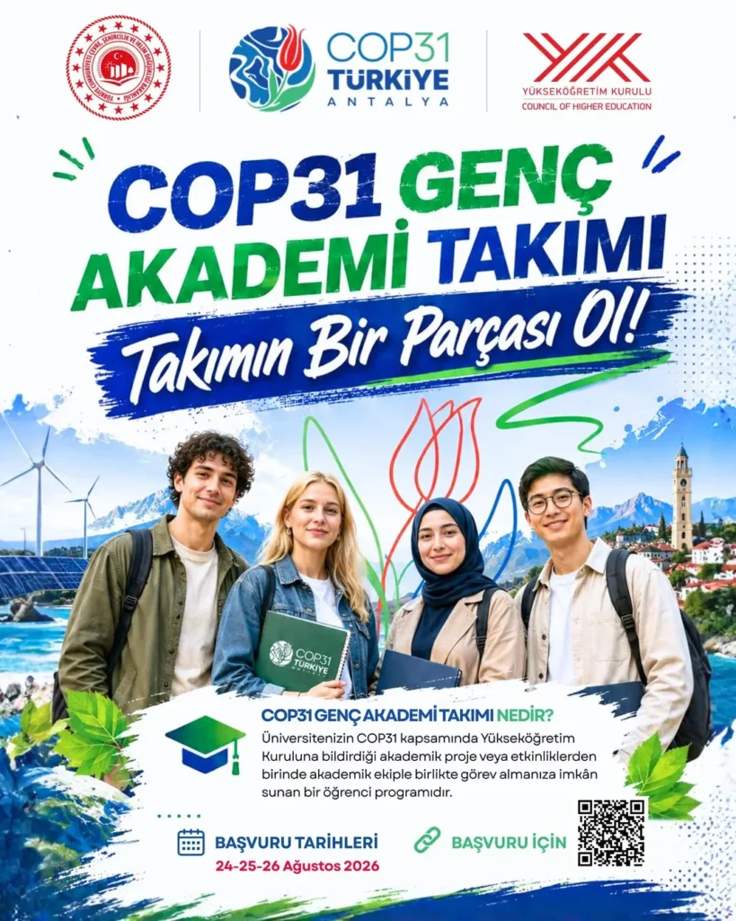 Afyonkarahisar Sağlık Bilimleri Üniversitesi Afsü’den Öğrencilere Büyük Fırsat: ‘COP31 Genç Akademi Takımı’ Başvuruları Başladı