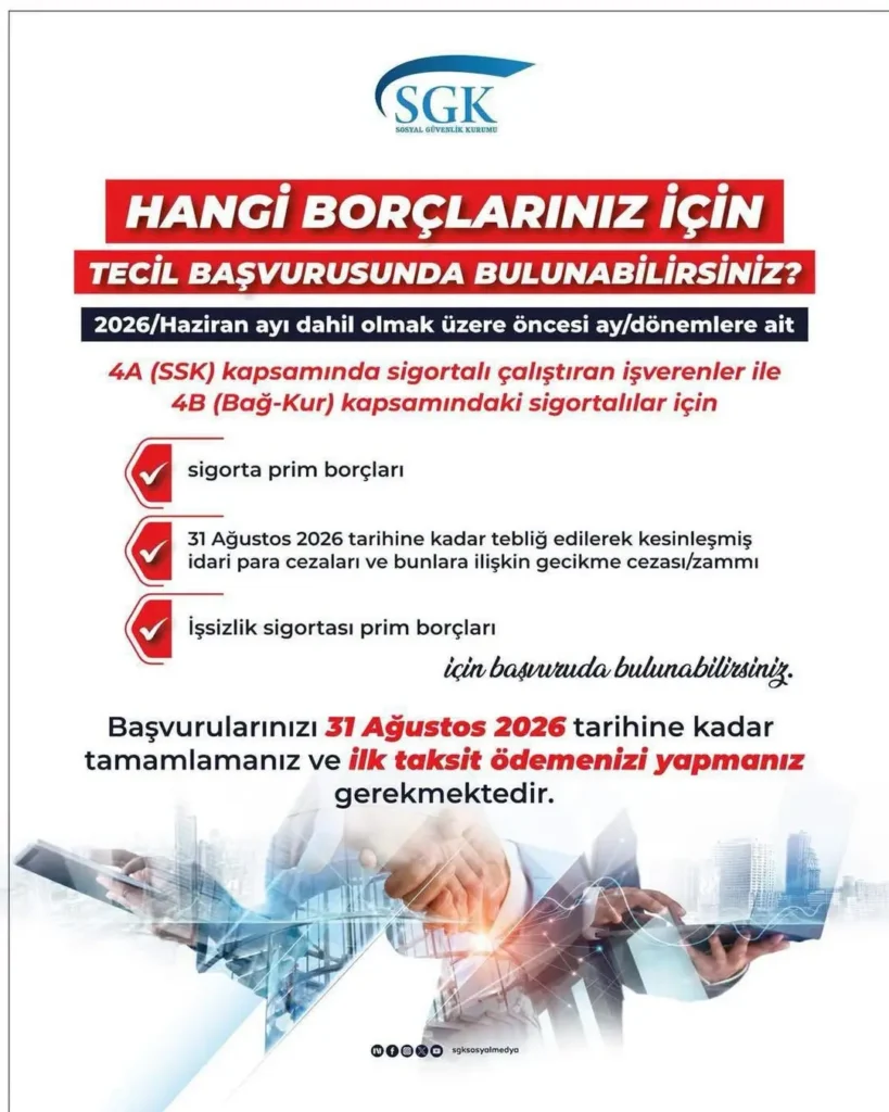 Afyonkarahisar Sgk İl Müdürlüğü’nden Önemli Duyuru