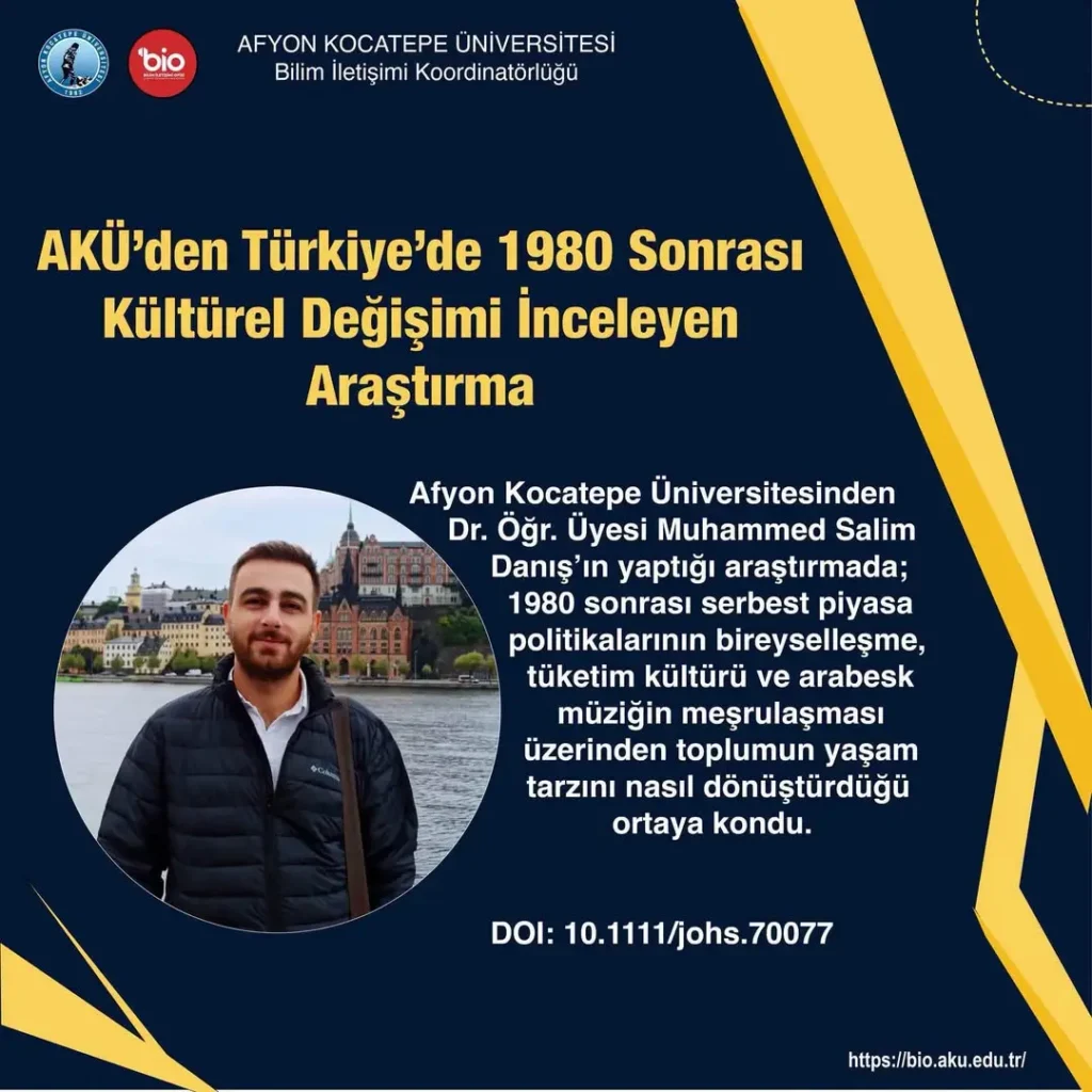 AKÜ’dan Türkiye’de 1980 Sonrası Kültürel Değişimi İnceleyen Araştırma