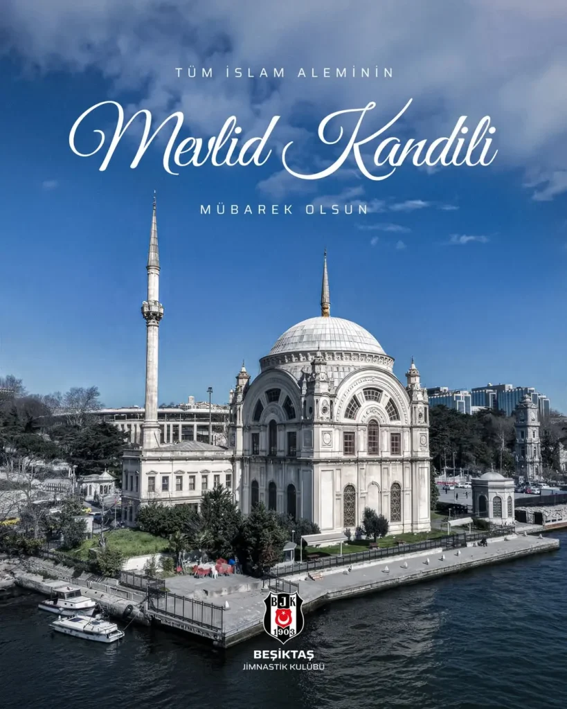 Beşiktaş Spor Kulübü’nden Mevlid Kandili Kutlaması