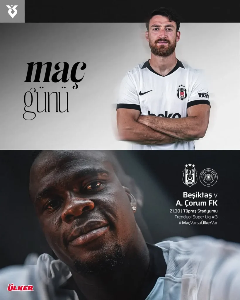 Beşiktaş’ın Bugünkü Maçı: A. Çorum FK ile Karşılaşacak
