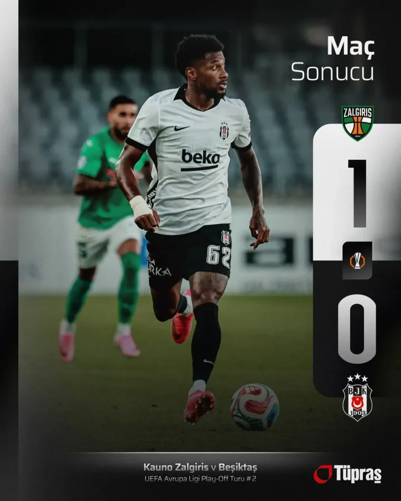 Beşiktaş UEFA Avrupa Ligi’ne Katılacak!