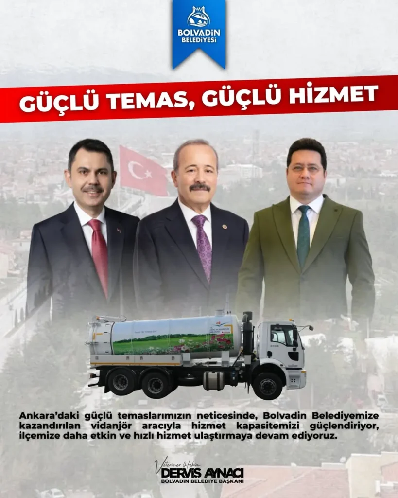 Bolvadin Belediyesi Ankara’dan Aldığı Hibelerle Hizmetlerine Devam Ediyor
