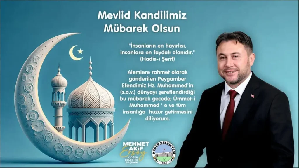 Döğer Belediyesi’nden Mevlüt Kandili Mesajı