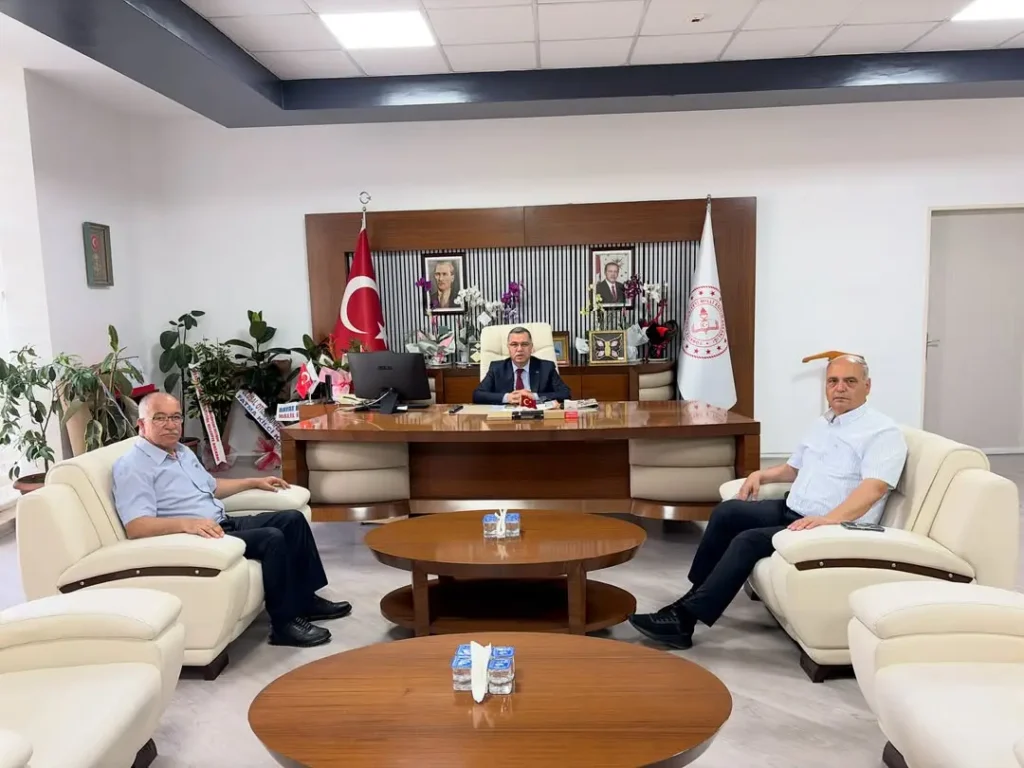 Erkmen Belediye Başkanı Yücel Şahin, İl Milli Eğitim Müdürü İsmail Altınkaynak’ı Ziyaret Etti