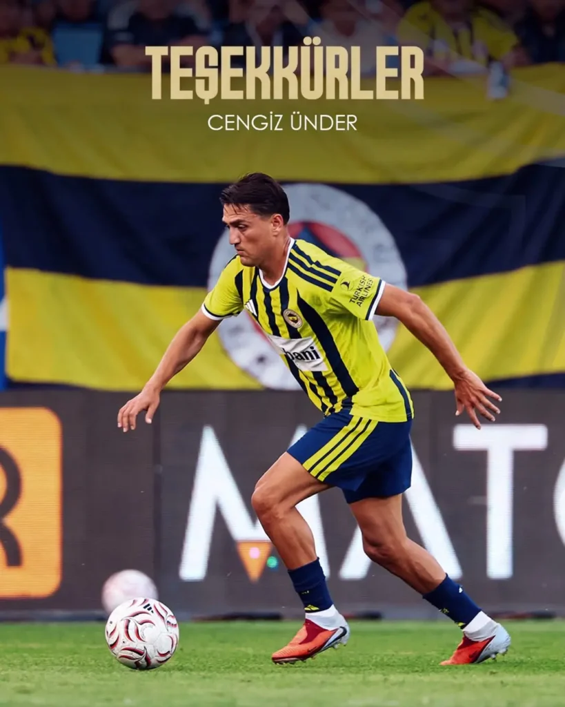 Fenerbahçe, Cengiz Ünder’e Teşekkür Etti