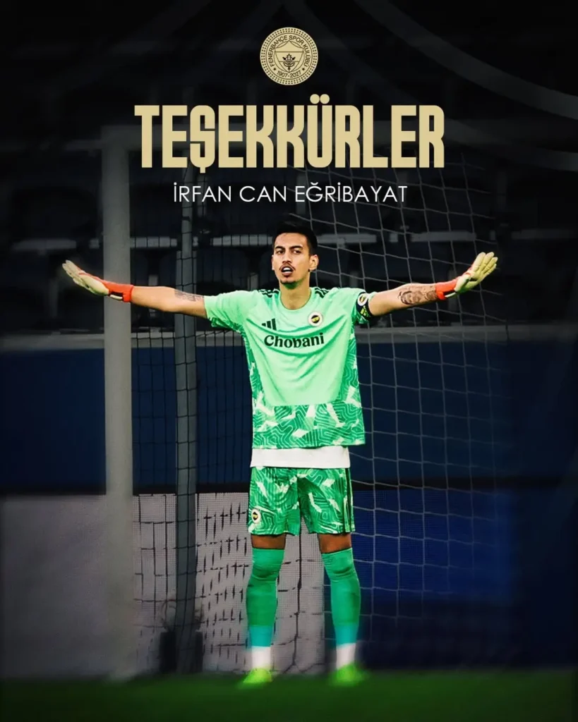 Fenerbahçe’den İrfan Can Eğribayat’a Teşekkür Mesajı