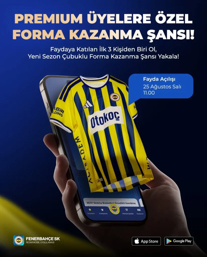 Fenerbahçe’den Premium Üyelere Özel Forma Fırsatı!