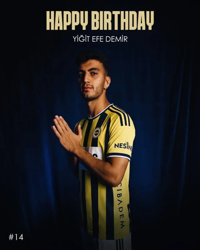 Fenerbahçe Futbol Takımı’nın Genç Yeteneği Yiğit Efe Demir’in Doğum Günü Kutlaması