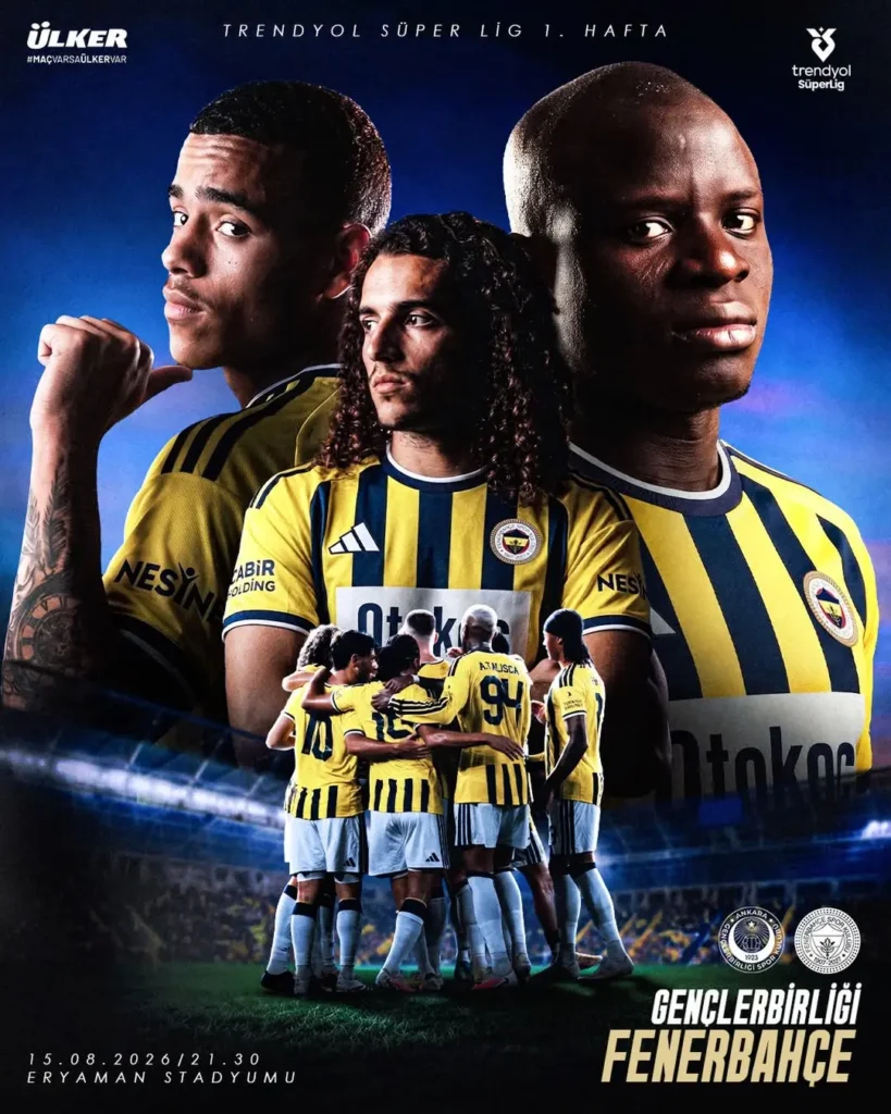 Fenerbahçe’nin Gençlerbirliği Maçı Detayları Belli Oldu