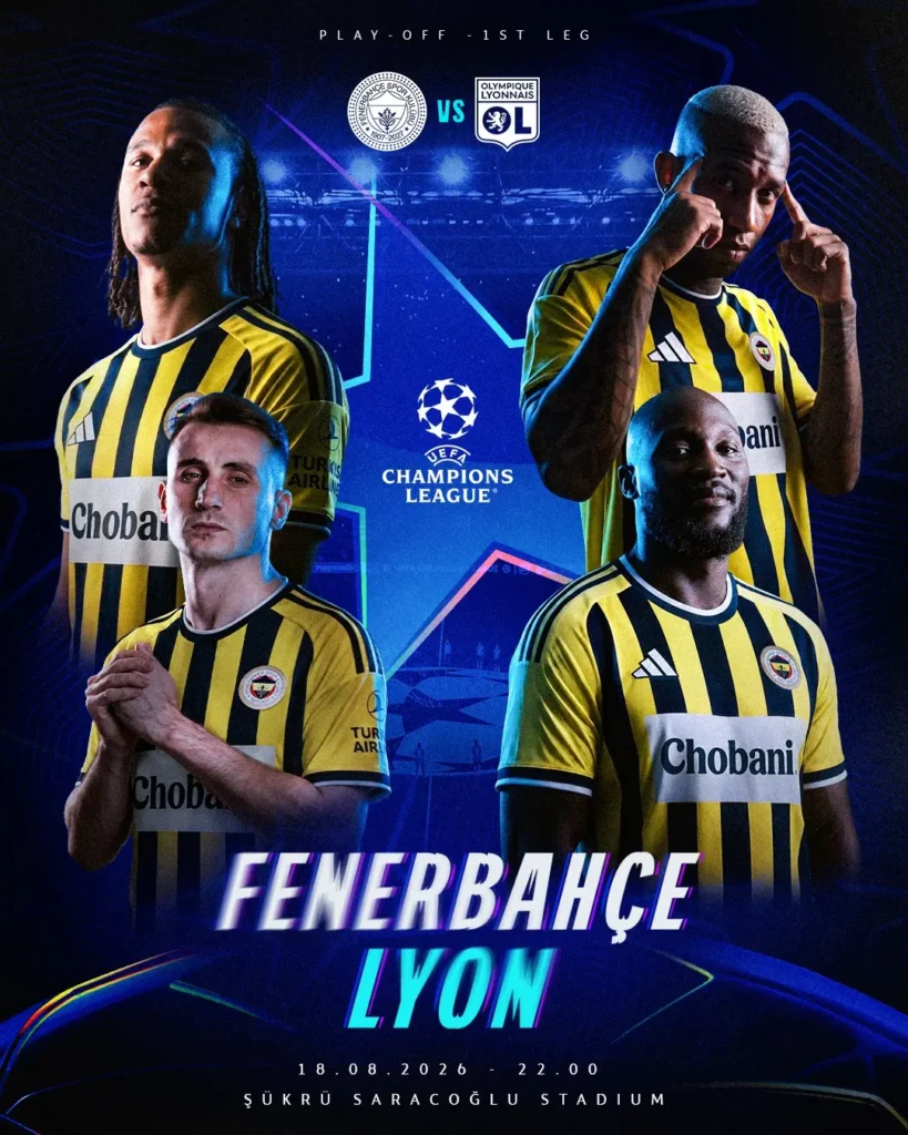Fenerbahçe Şükrü Saracoğlu Stadı’nda Olympique Lyon ile karşılaşacak