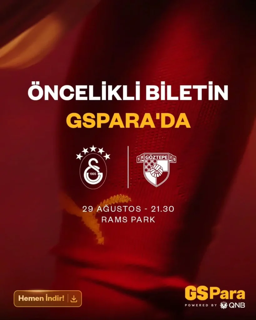 Galatasaray – Göztepe Maçı İçin RAMS Park’ta Yerini Ayırt!