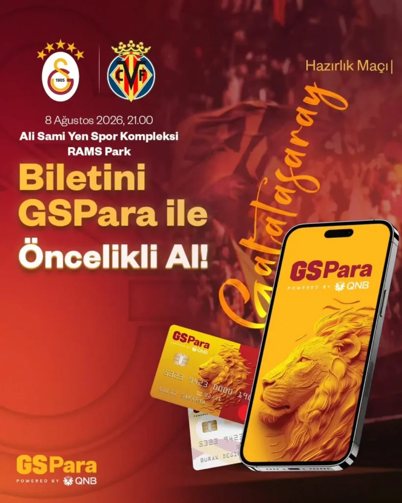 Galatasaray GSPara Üyelerine Özel Maç Bileti Fırsatı!