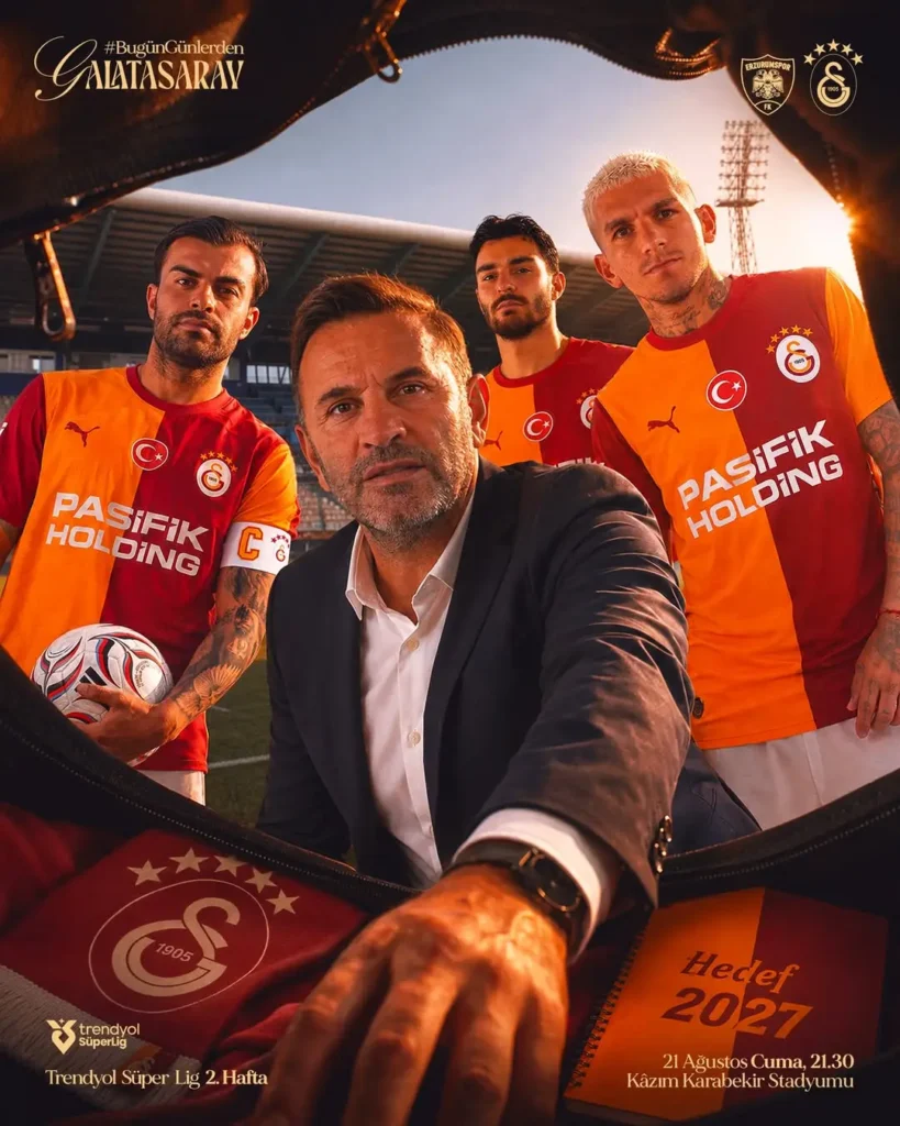 Galatasaray, Trendyol Süper Lig’de Erzurumspor ile Karşılaşacak