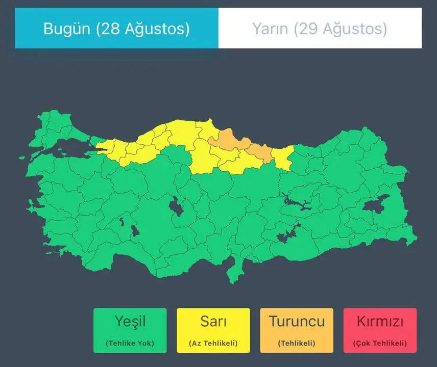 Meteorolojiden Son Dakika Hava Durumu Raporu