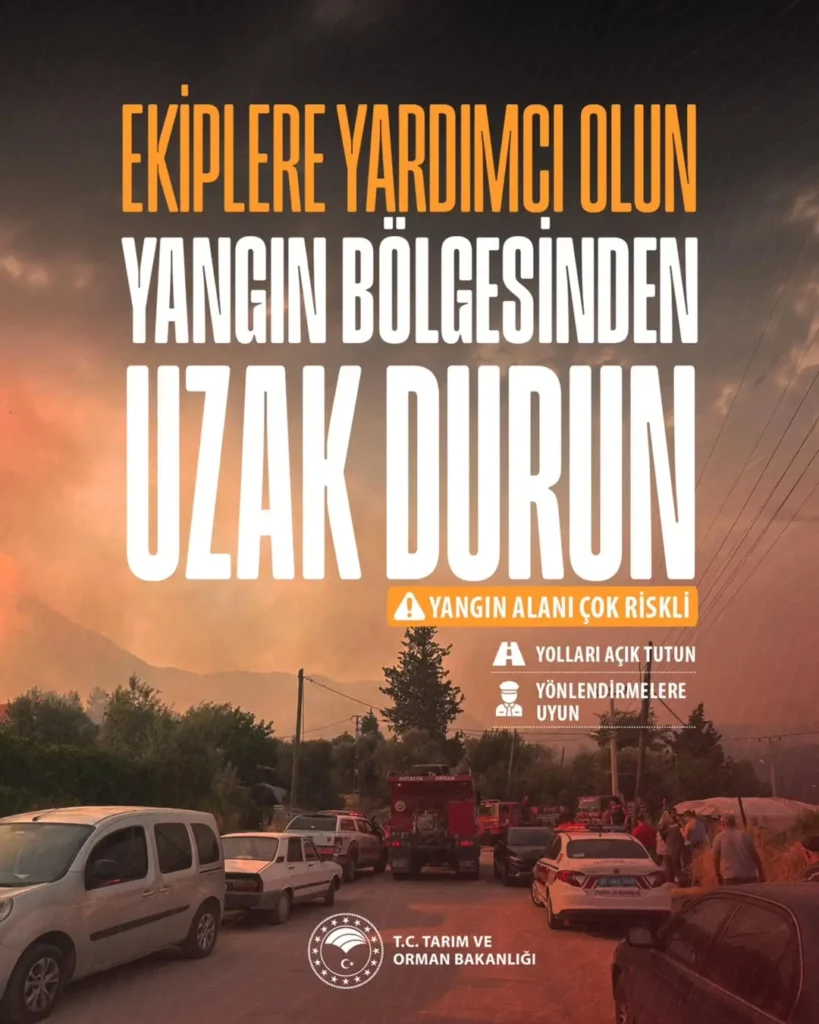 Orman Yangınlarına Müdahale Eden Kahramanlara Destek Çağrısı