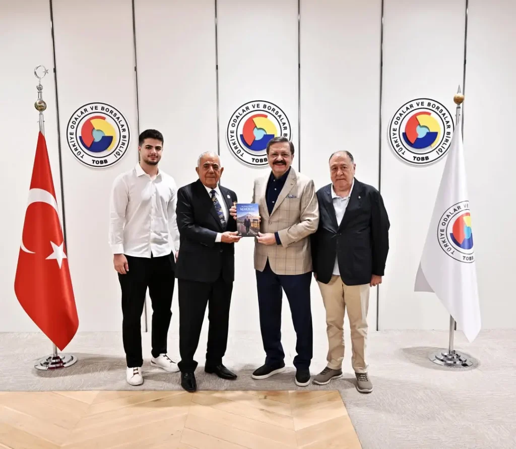 TOBB Başkanı Mustafa Rifat Hisarcıklıoğlu, Ata Grup Yönetim Kurulu Başkanı Münür Efe’yi Birliğinde Ağırladı