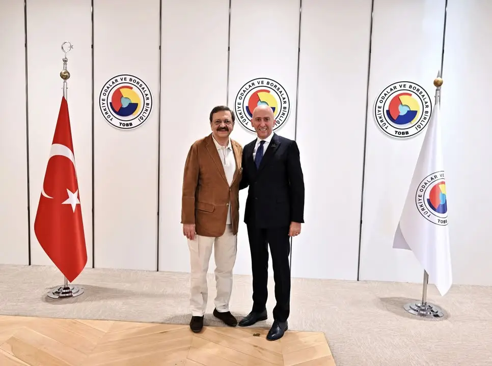 TOBB Başkanı Mustafa Rifat Hisarcıklıoğlu, Balkan Ülkeleri Kültürel Araştırmalar ve Eğitim Vakfı Yönetim Kurulu Başkanı Hıfzı Kuruşa’yı Ağırladı