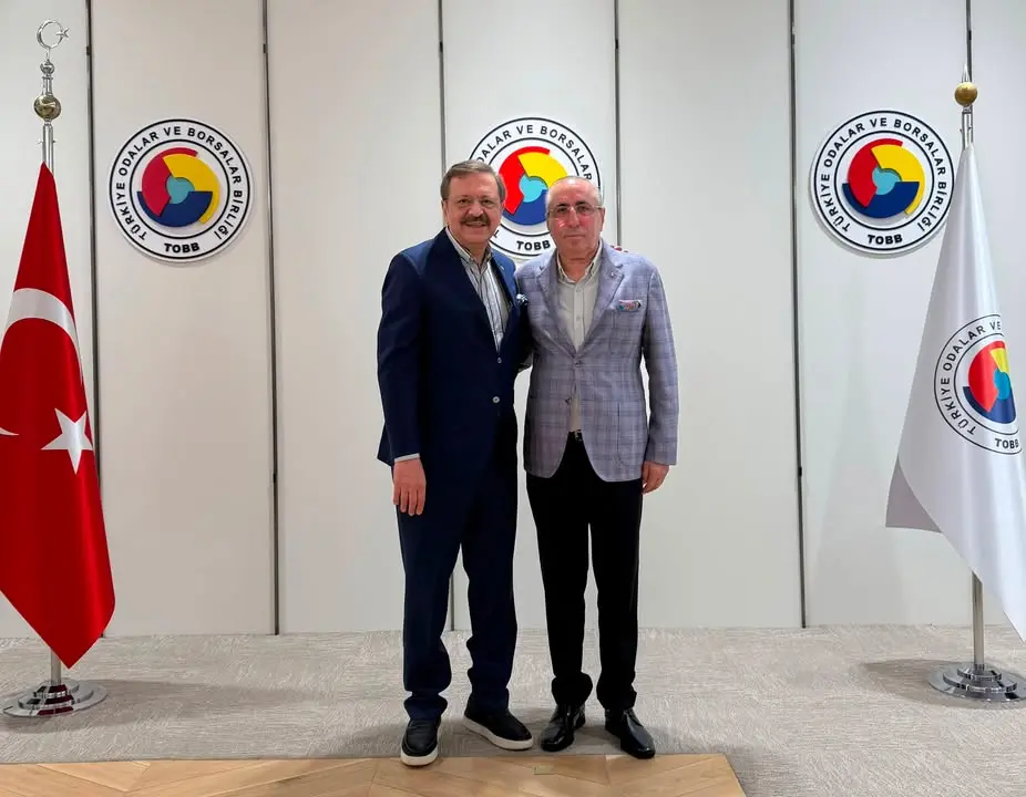TOBB Başkanı Mustafa Rifat Hisarcıklıoğlu, Polatlı Ticaret Borsası Yönetim Kurulu Başkanı Yahya Toplu’yu Birliğinde Ağırladı