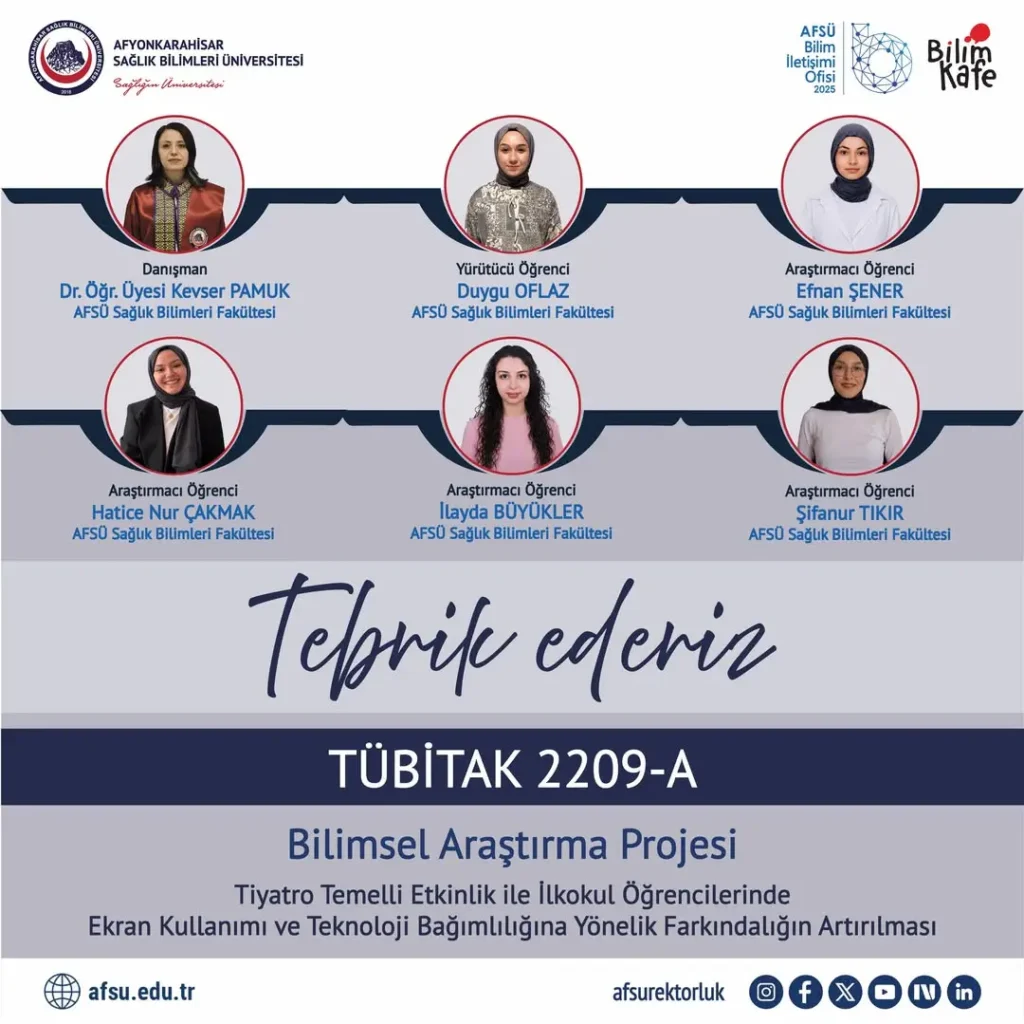 TÜBİTAK Destekli Proje: Ekran Kullanımı ve Teknoloji Bağımlılığına Karşı Tiyatro Etkinliği