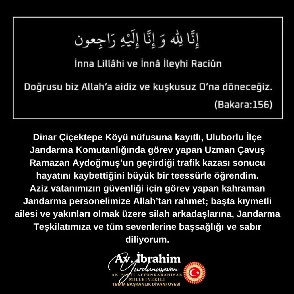 Uluborlu İlçe Jandarma Komutanlığı’nda Görev Yapan Uzman Çavuşun Trafik Kazasında Hayatını Kaybettiği Üzücü Haber