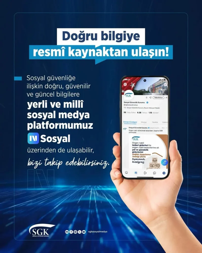 Yerli ve Milli Sosyal Medya Platformu NSosyal Üzerinden SGK’yı Takip Edebilirsiniz!