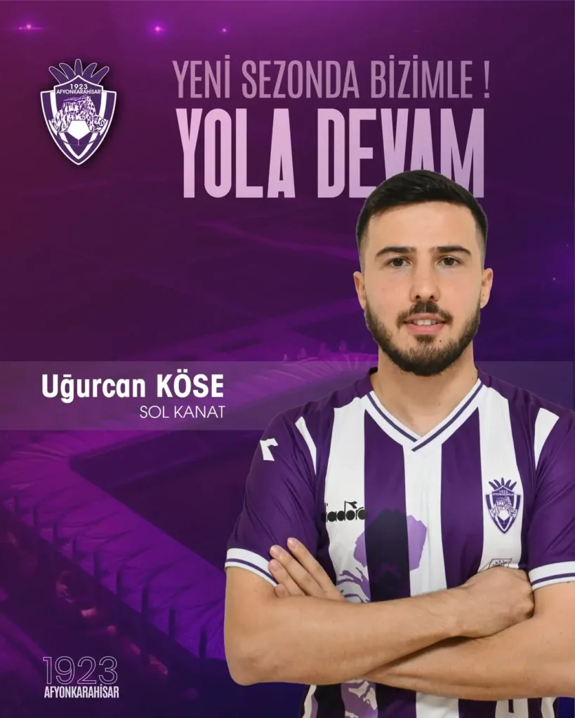 1923 Afyonkarahisar’dan Uğurcan Köse’ye Yeni Sezon Müjdesi