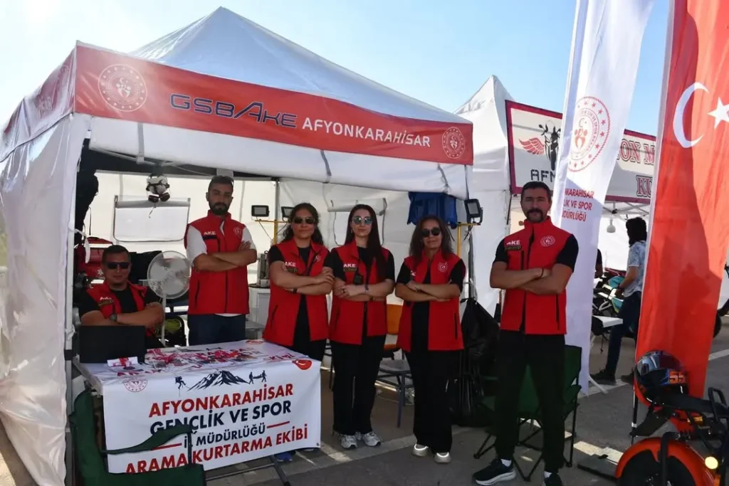Afyon Motor Sporları Merkezi’nde Arama Kurtarma Standı