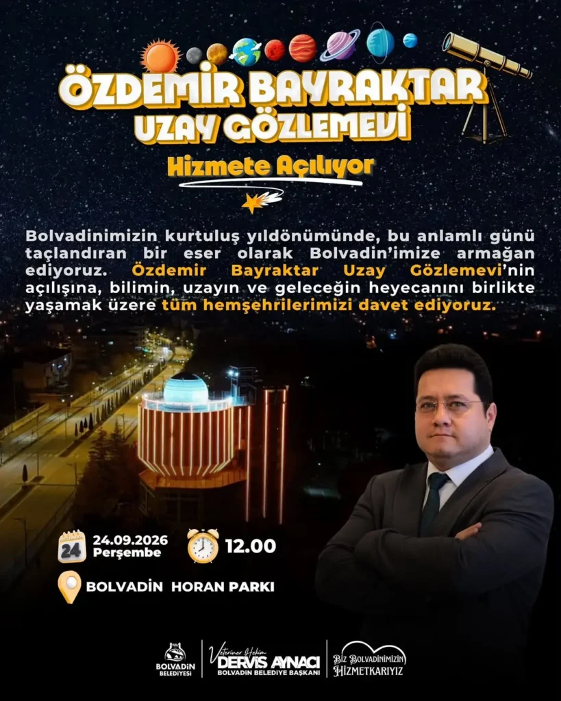 ✨Afyonkarahisar’ımızın en kapsamlı Uzay Gözlemevi ve Sosyal Tesisinin açılışını yapmanın gururunu…